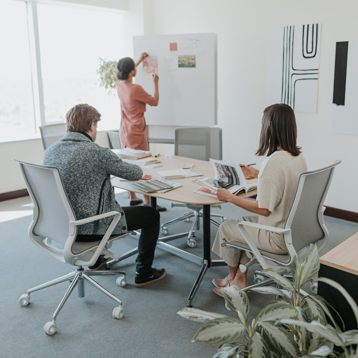 career Group of people working together at a table