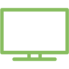 displays-icon Green monitor icon